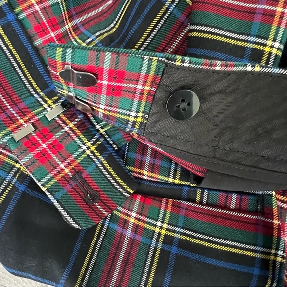Talbots Wool Hampshire Ankle Tartan Celebrating Holiday Plaid Pants 12P money - Picture 10 of 13